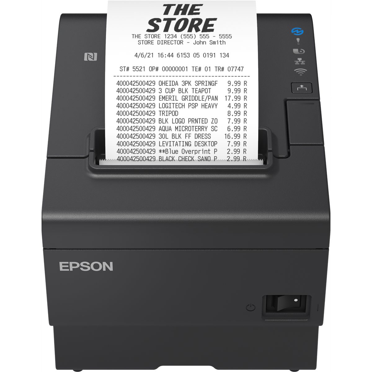 Kvittoskrivare, USB, LAN, RS232, ePOS, Powered USB, Epson TM-T88VII