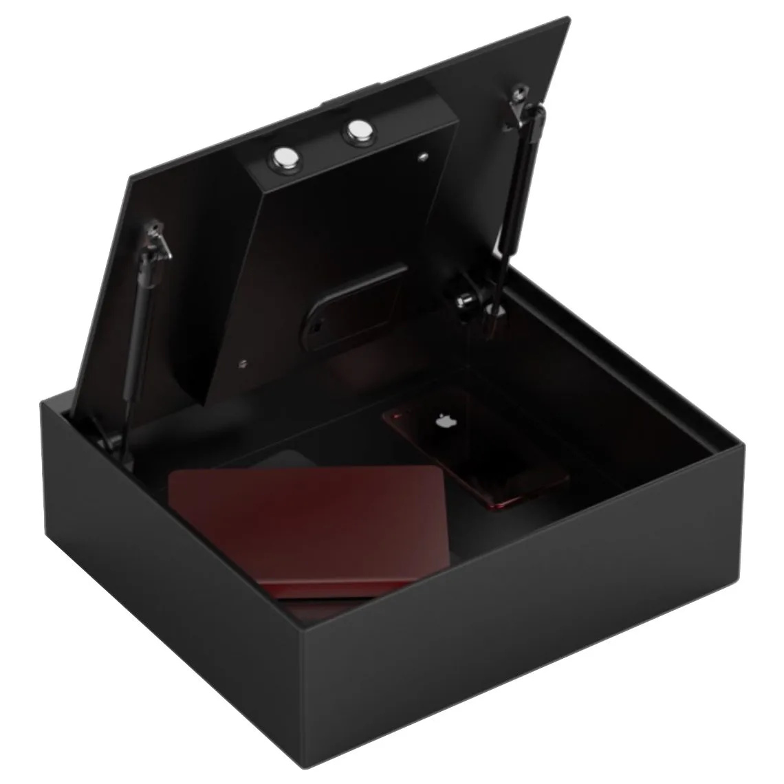 Topp-öppnat kassaskåp med lucka, Elkodlås, MBG Nova-T