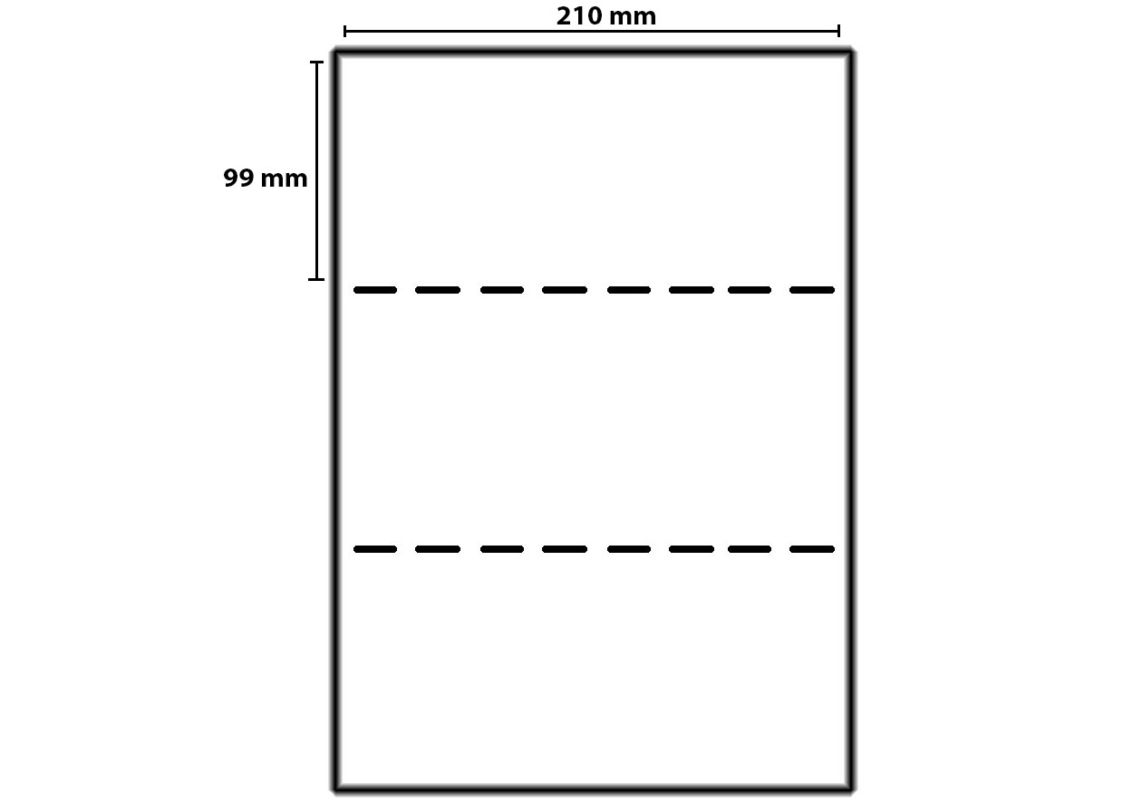 Transportetikett, A4, Laseretikett, DHL, Pilot, 210x99 mm, 500 st ark