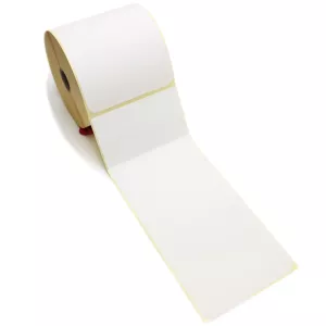 Transportetiketter, Rulle, Perf, Bussgods/Schenker, 105x251Ø25 mm, 300 st/rulle