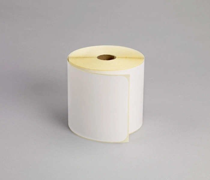 Transportetiketter, Rulle, Perf, Bussgods/Schenker, 105x251Ø25 mm, 300 st/rulle