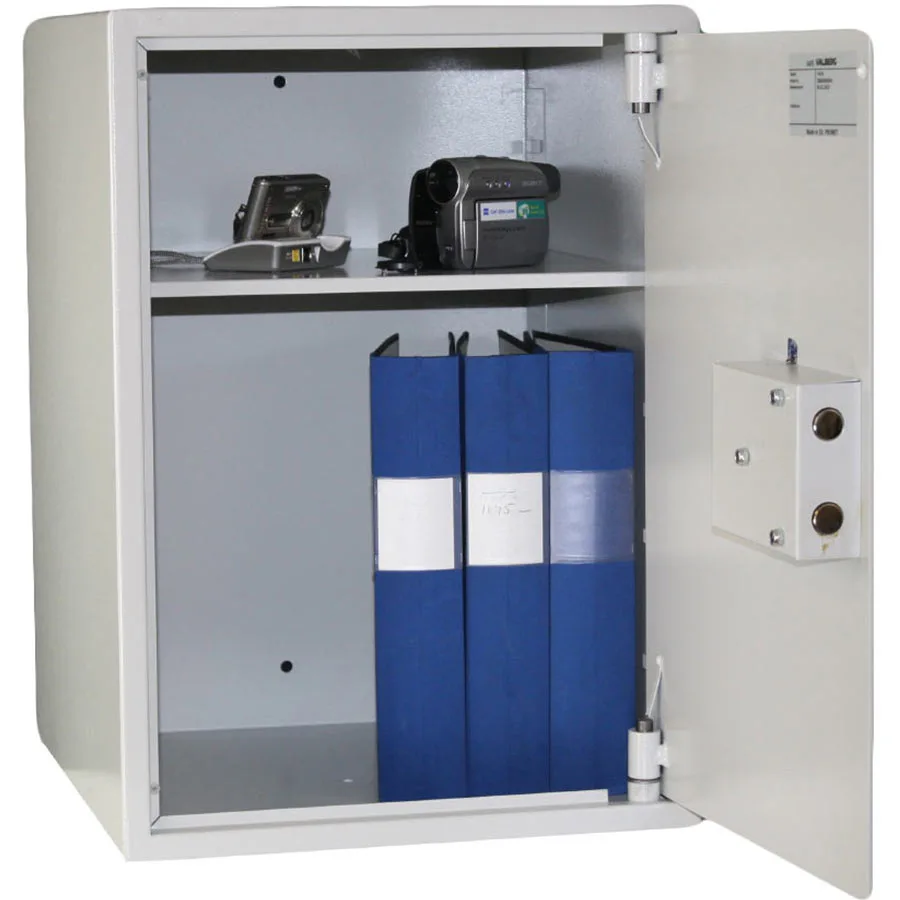 Värdeskyddsskåp, Elkodlås eller nyckellås, 1 hyllplan, T-56