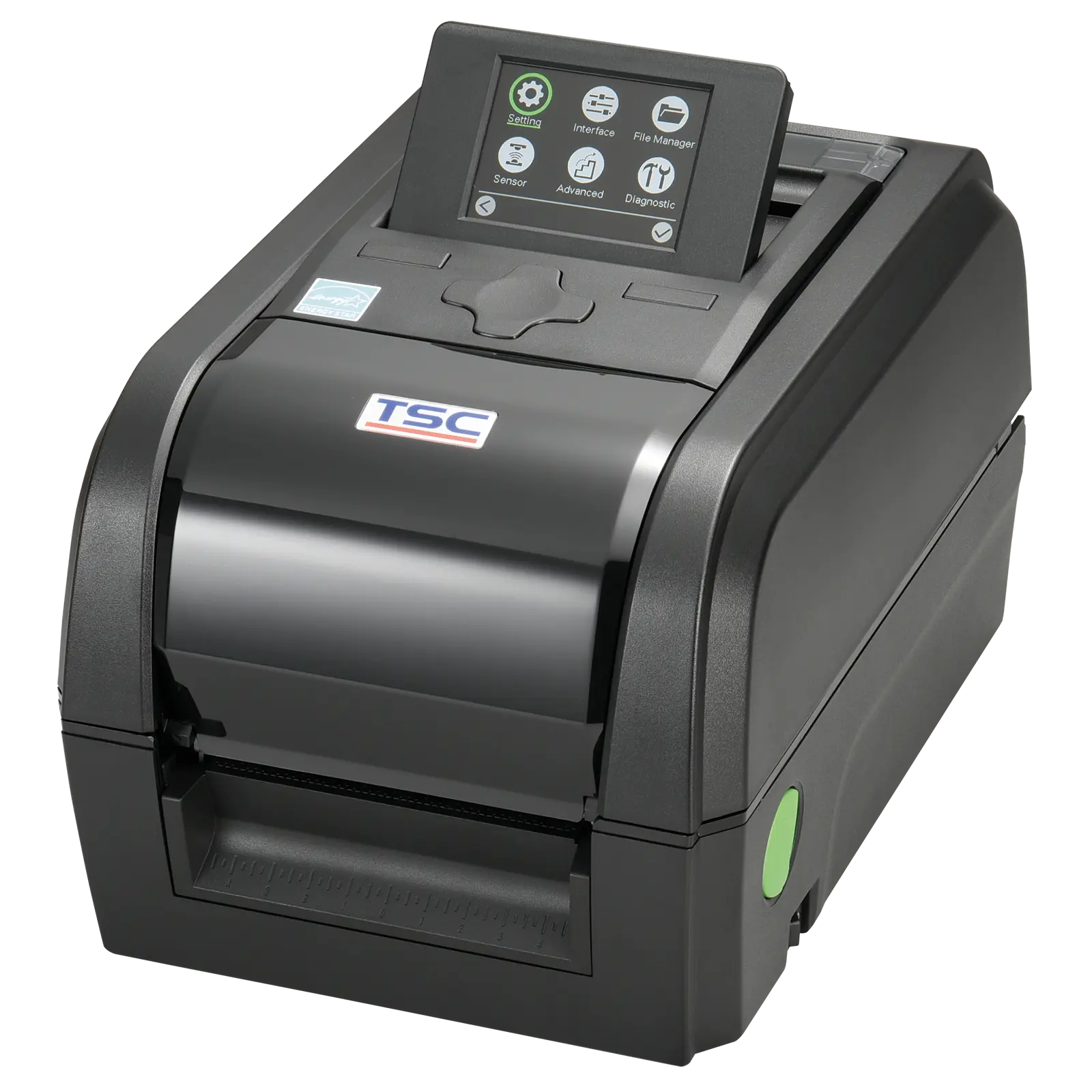 Etikettskrivare med display, TT, USB, LAN, TSC TX210