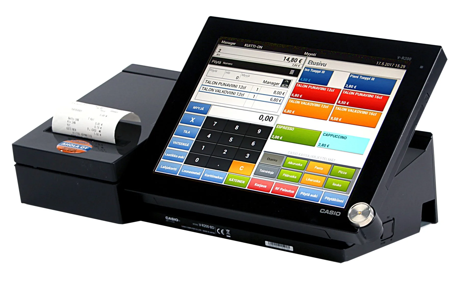 Byt din gamla kassa och få klocka på köpet, Inga månadskostnader, Casio V-R200