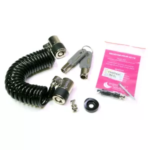 Lås med spiralkabel för betalterminal eller surfplatta, SpacePole