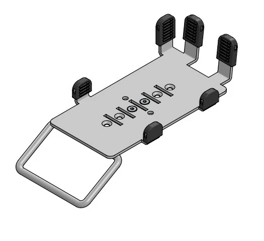 Fästplatta för stativ till kortterminal, Verifone P400, SpacePole MultiGrip