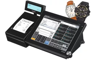 Byt din gamla kassa och få klocka på köpet, Inga månadskostnader, Casio V-R200