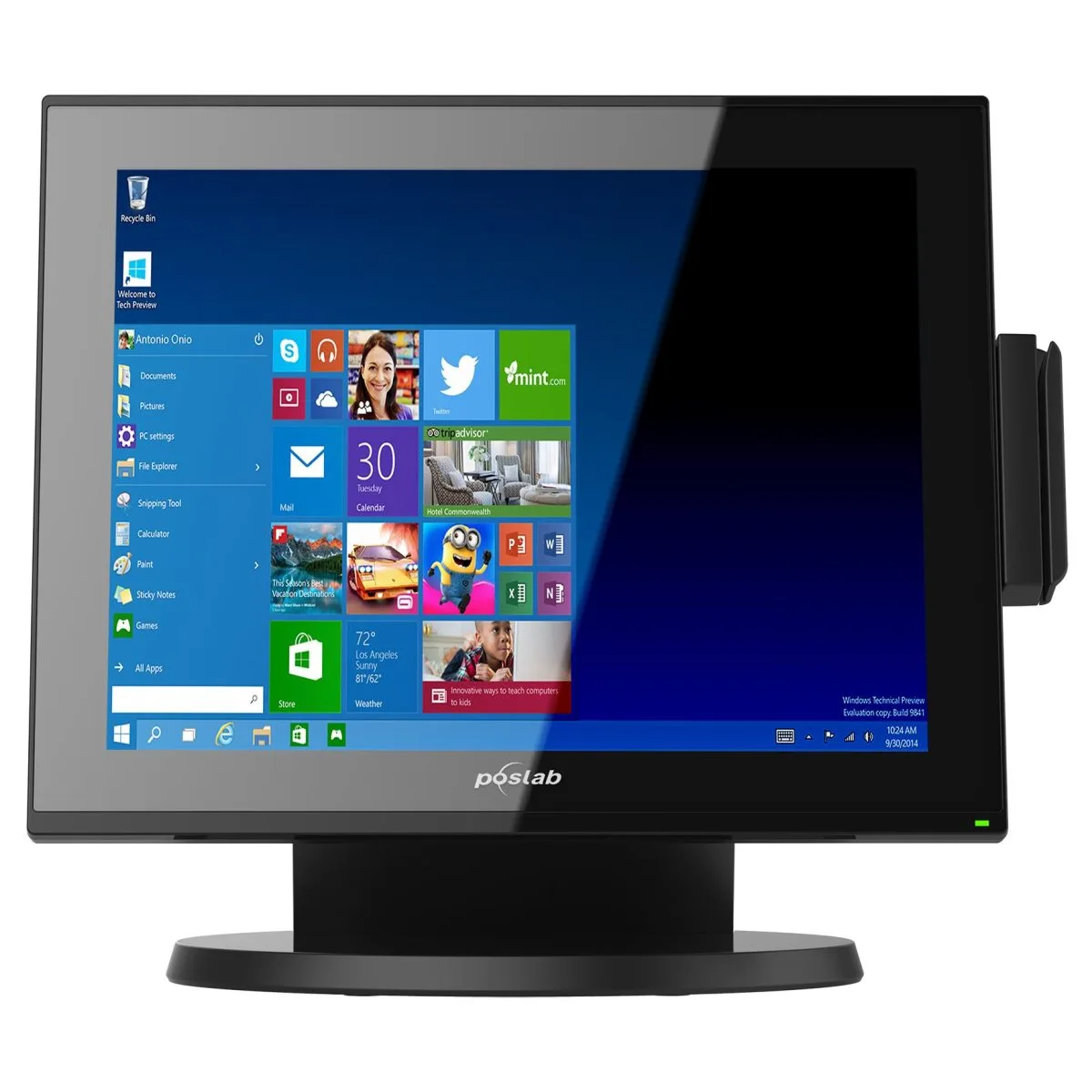 POS-dator, Kassadator, 15, Pekskärm, 2 GB RAM, 64 GB SSD, Poslab WavePos 66