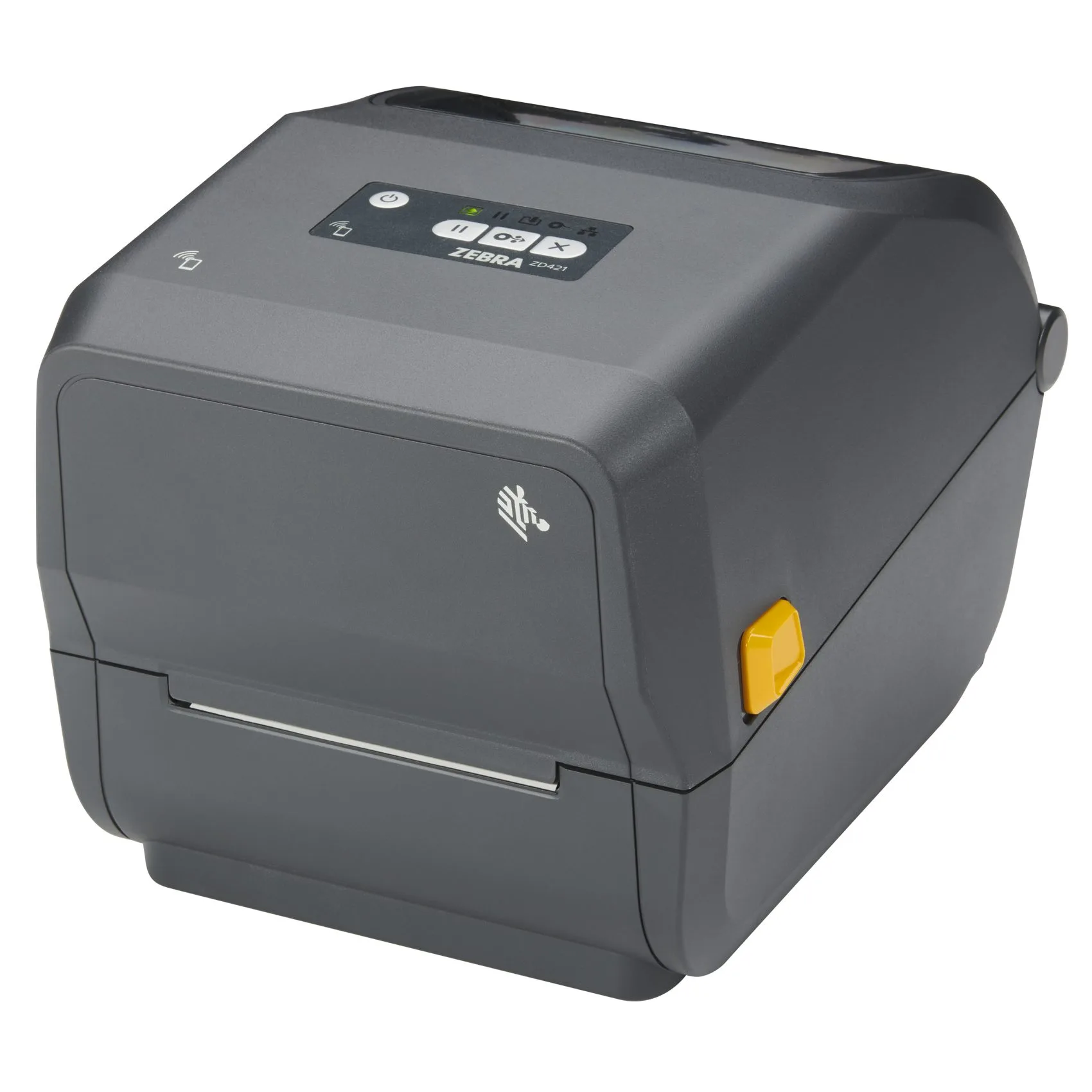 Etikettskrivare, för färgbandspatroner, USB, Bluetooth, LAN, WiFi, TT, Zebra ZD421c