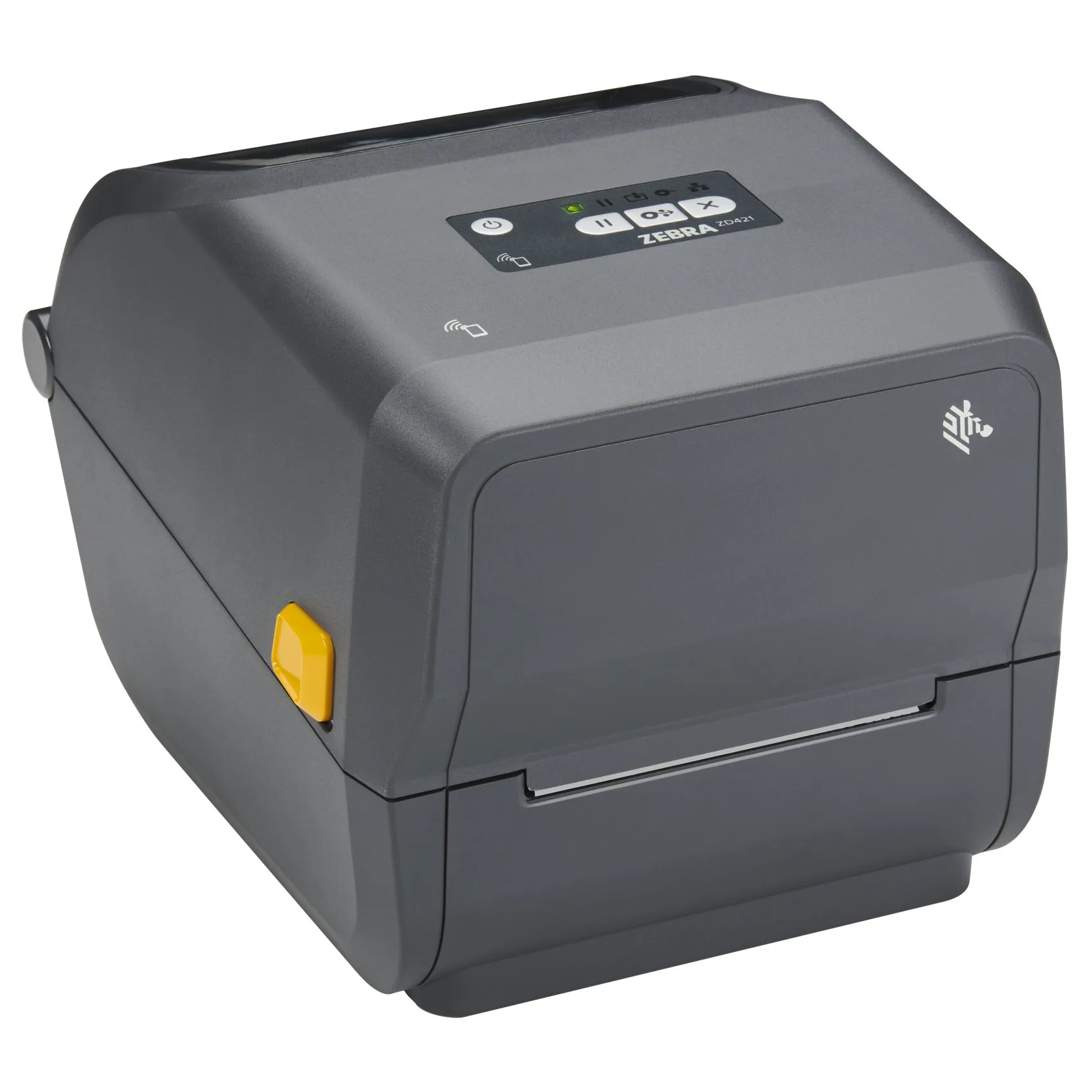 Etikettskrivare, för vanliga färgband, Termotransfer, USB, Bluetooth, WiFi, Zebra ZD421t