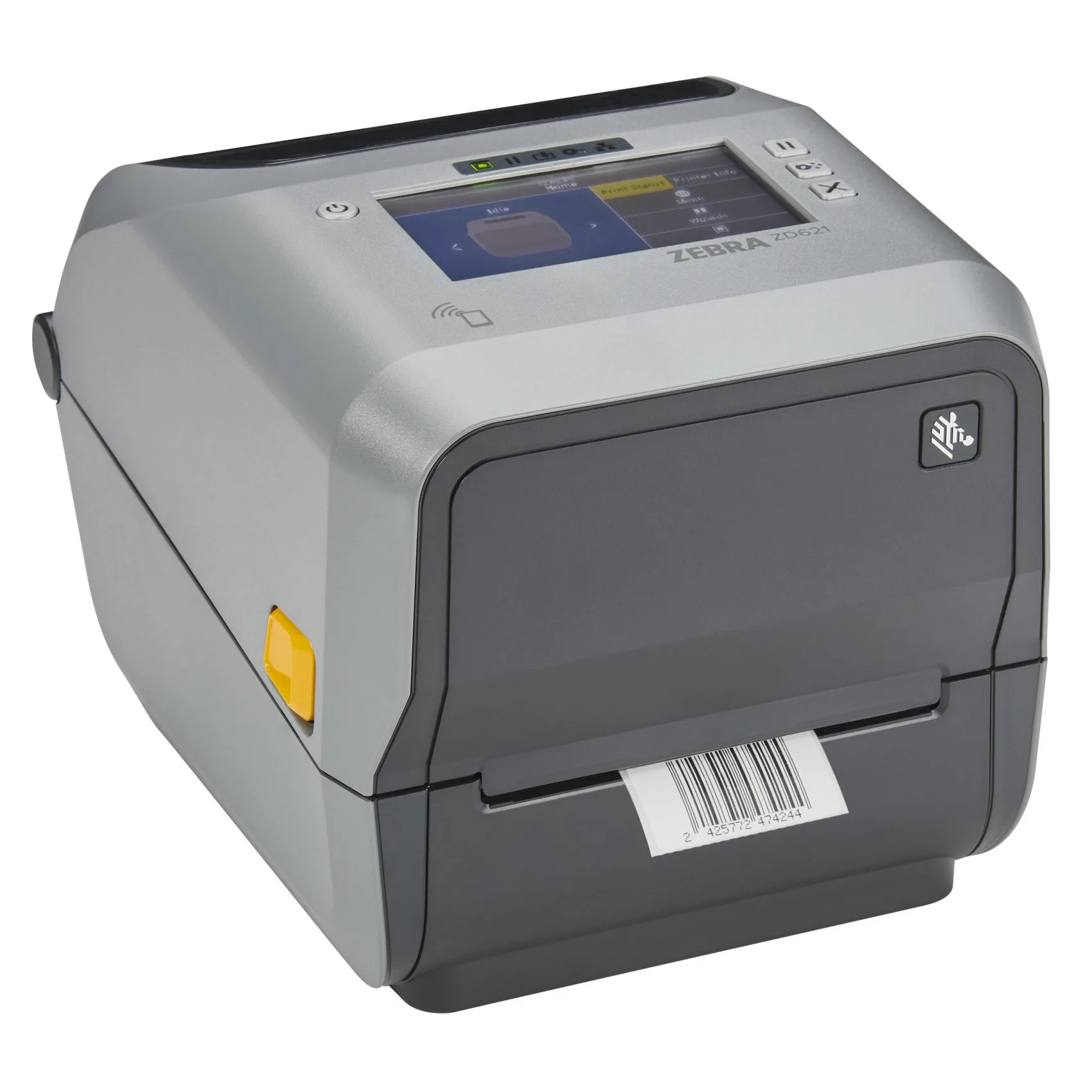 Etikettskrivare med display, TT, USB, RS232, Bluetooth, LAN, WiFi, Zebra ZD621t