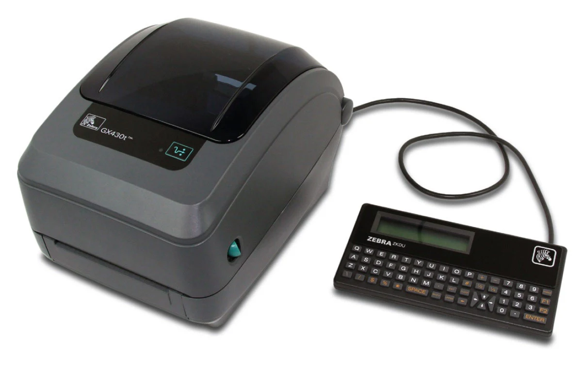 Tangentbord med display för Zebra etikettskrivare, Zebra ZKDU