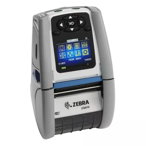 Trådlös etikettskrivare för sjukvård, Bluetooth, WiFi, Zebra ZQ610-HC