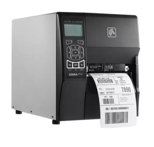 Etikettskrivare, TT (färgband), USB, RS232, LAN, WiFi, Zebra ZT230t