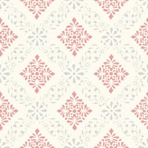 Tapet Dellen/ Grå Röd