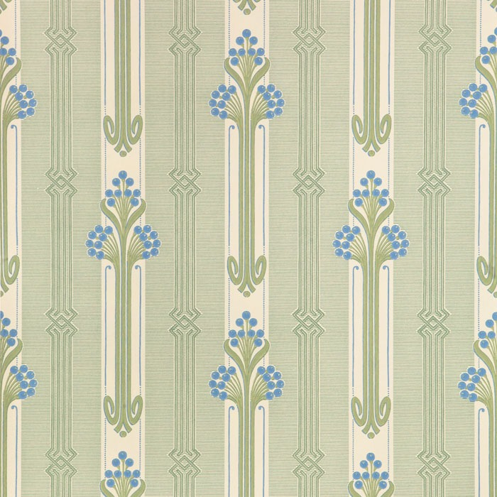 Tapet Nergården/ Blå-Grön