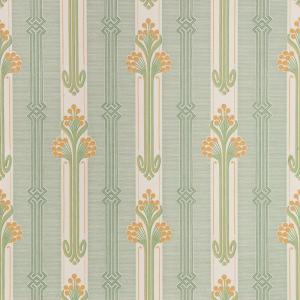 Tapet Nergården/ Grön-Gul