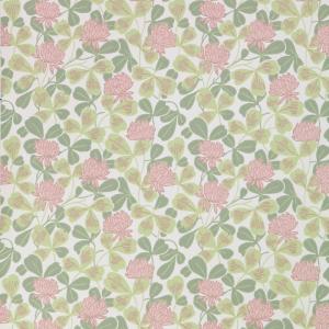 Tapet Klöver/ Grön-Rosa