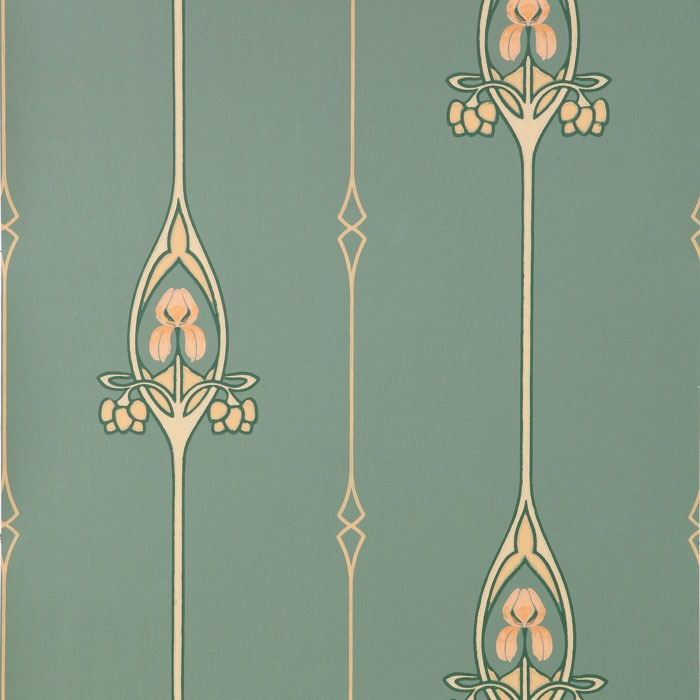 Tapet Gamla Grand/ Grön