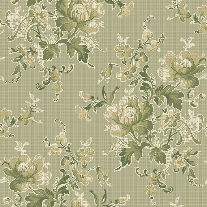 Tapet Ingeborg/ Grön