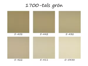 Äggoljetempera/ 1700-talsgrön