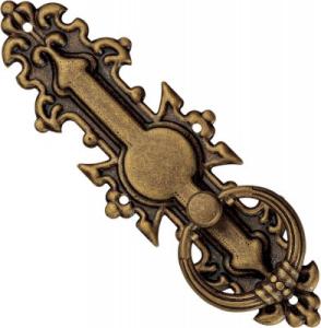 Handtag/ antikbehandlad mässing