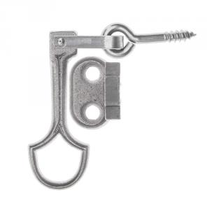 Fönsterlås med hake, förnicklad