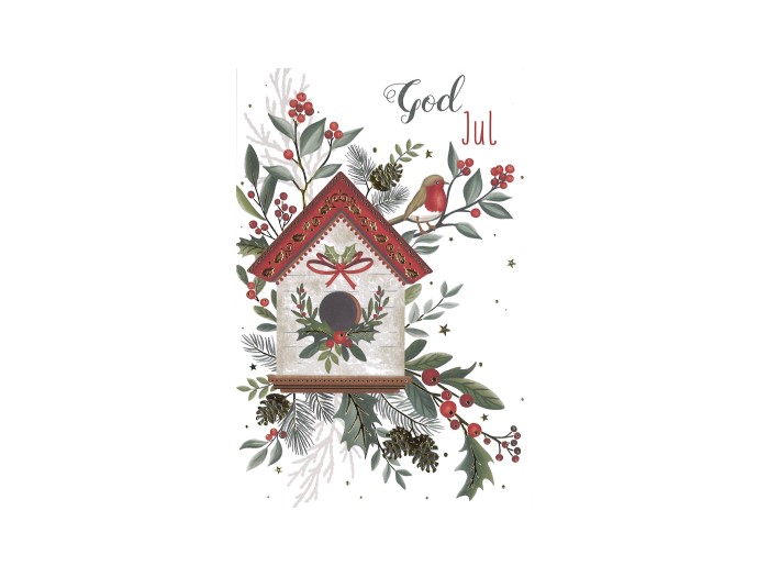 Julkort/ Dubbelt med kuvert