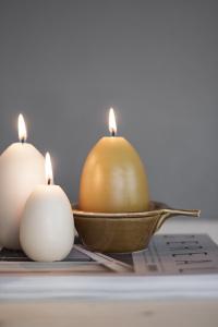 Stearinljus/ Gåsägg