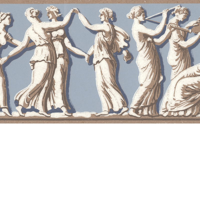 Nio musers bård/ Tapetbård