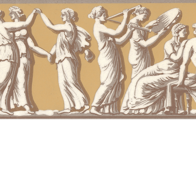 Nio musers bård/ Tapetbård