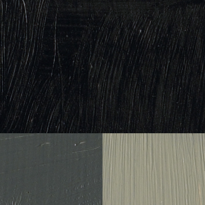 Bensvart/ Konstnärsfärg/ Linolja