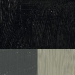 Bensvart/ Konstnärsfärg/ Linolja