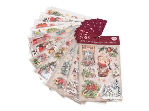 Julstickers med glitter/ 3d