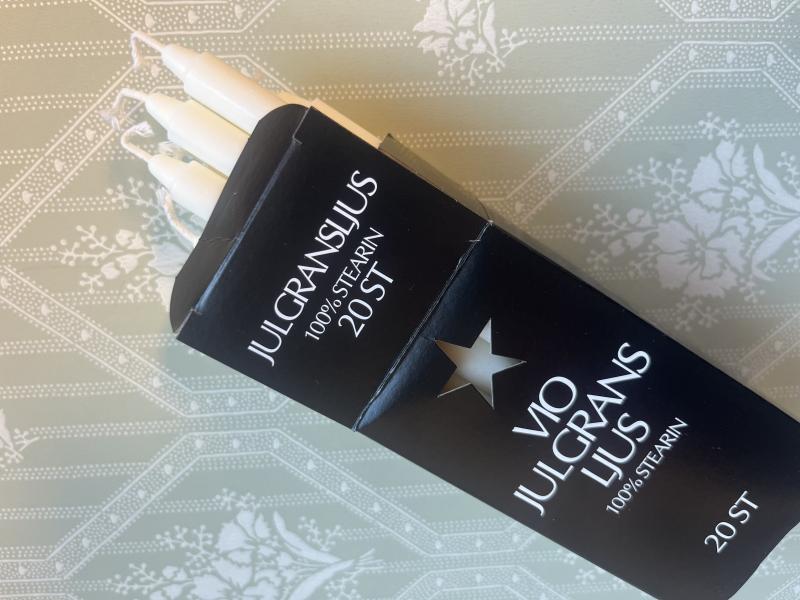 Julgransljus/ 100% stearin