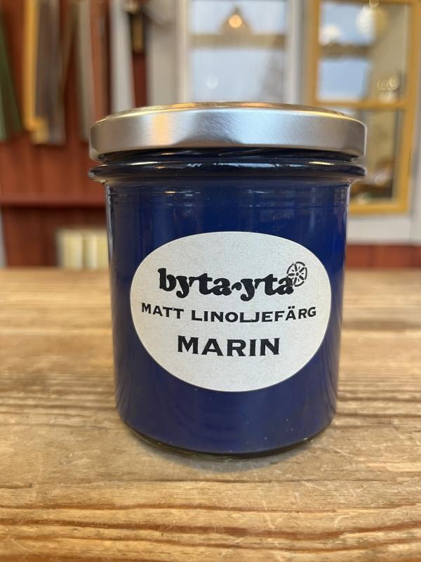 Matt linoljefärg/ Marin