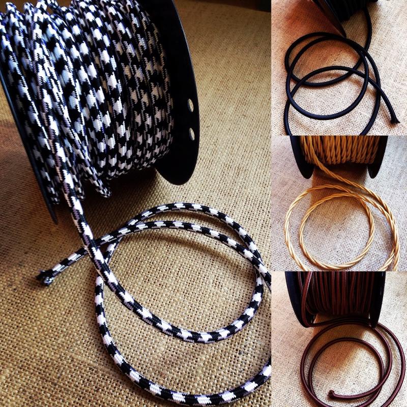 Kabel/ Elkabel/ Textilsladd/ Textilkabel/ Elsladd