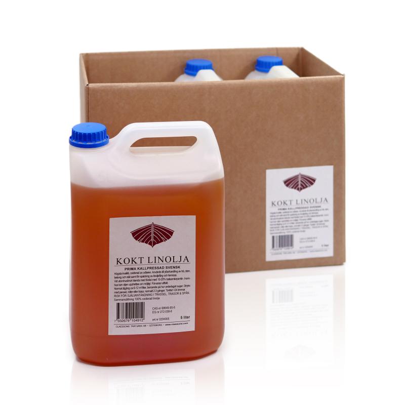Kokt linolja/ kallpressad svensk Prima