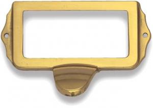 Handtag m etiketthållare