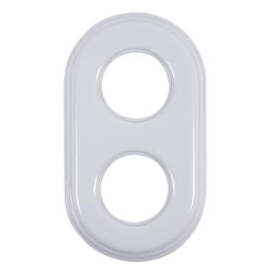 Ram dubbel/ Till strömbrytare/ Porslin