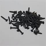 Spårskruv svartkromaterad