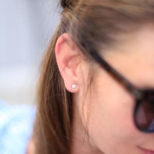 Strassörhängen studs, 3-par i olika storlekar