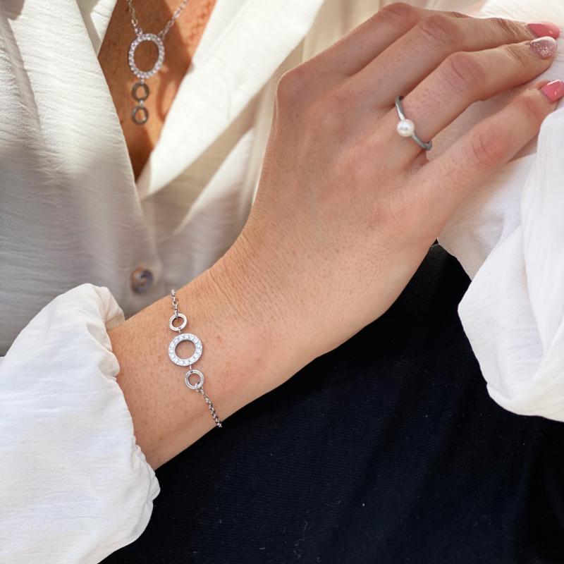 "Mamma Barn", armband med strass, 1-4 barn