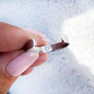 Slät ring inkl. Egen Gravyr - Ställbar Storlek