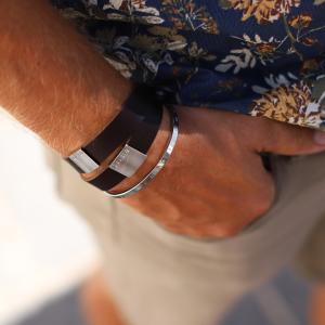 LÄDERARMBAND dubbelradigt, valfri längd