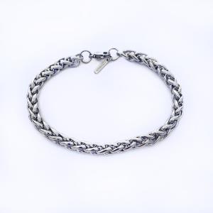 Armband Cubanlänk, stål