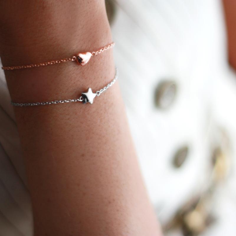 Nätt armband med hjärta