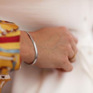 Armband Herringbone, stål