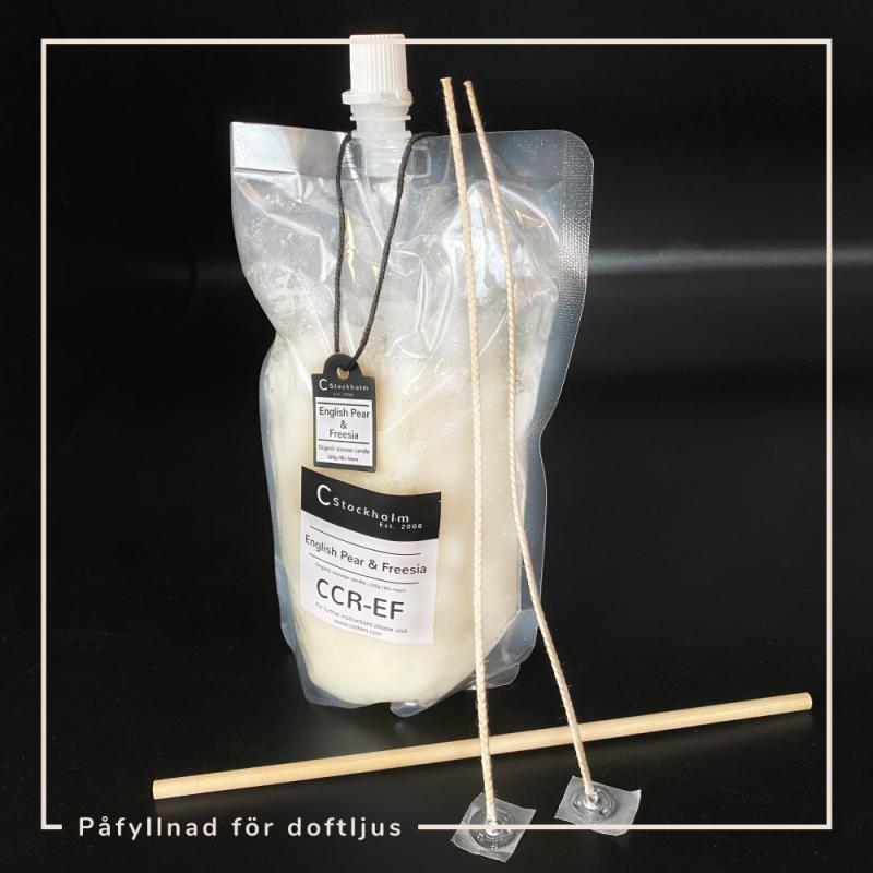 Refill / påfylling för doftljus, sojavax. +60h ...