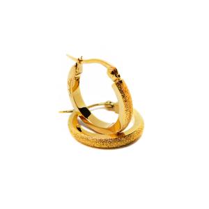 Creoler örhängen med gnistrande stjärnstoft